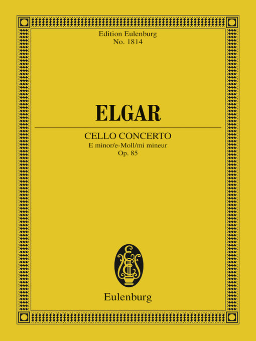 Title details for Cello Concerto E minor by Edward Elgar - Wait list